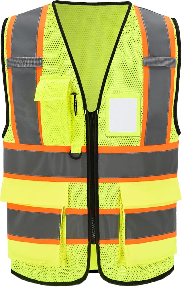 A-SAFETY Mesh High Vis Vest Lightweight