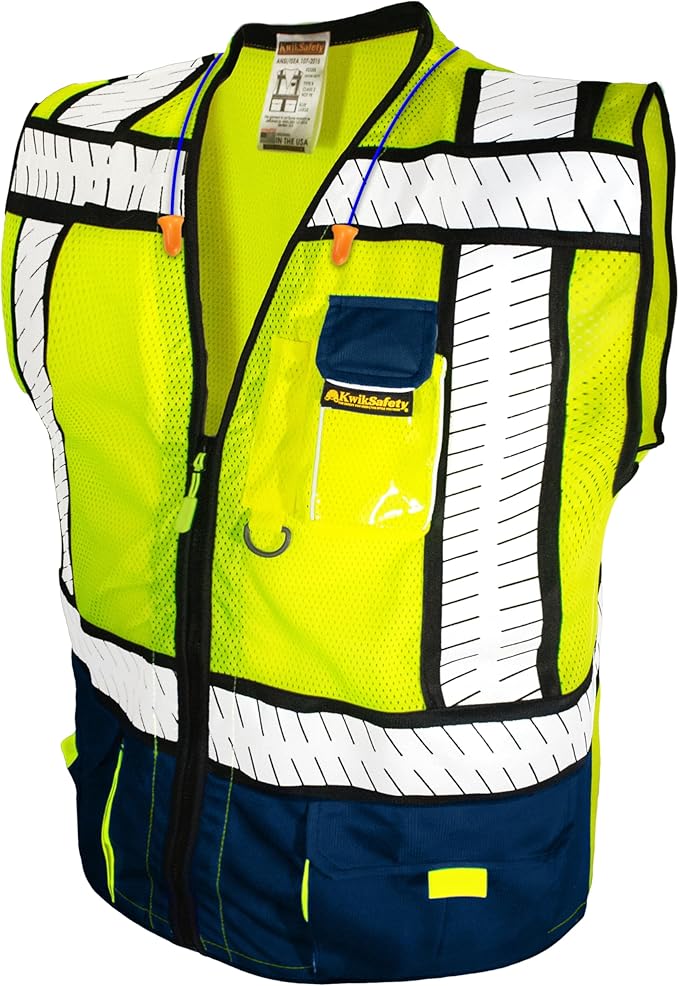 KwikSafety Class 2 Safety Vest with Pockets