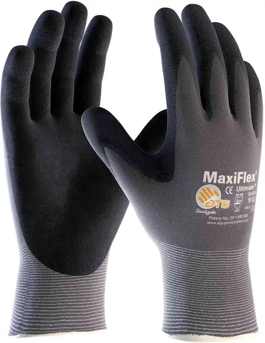 MaxiFlex Ultimate 34-874 Nitrile Coated work work gloves
