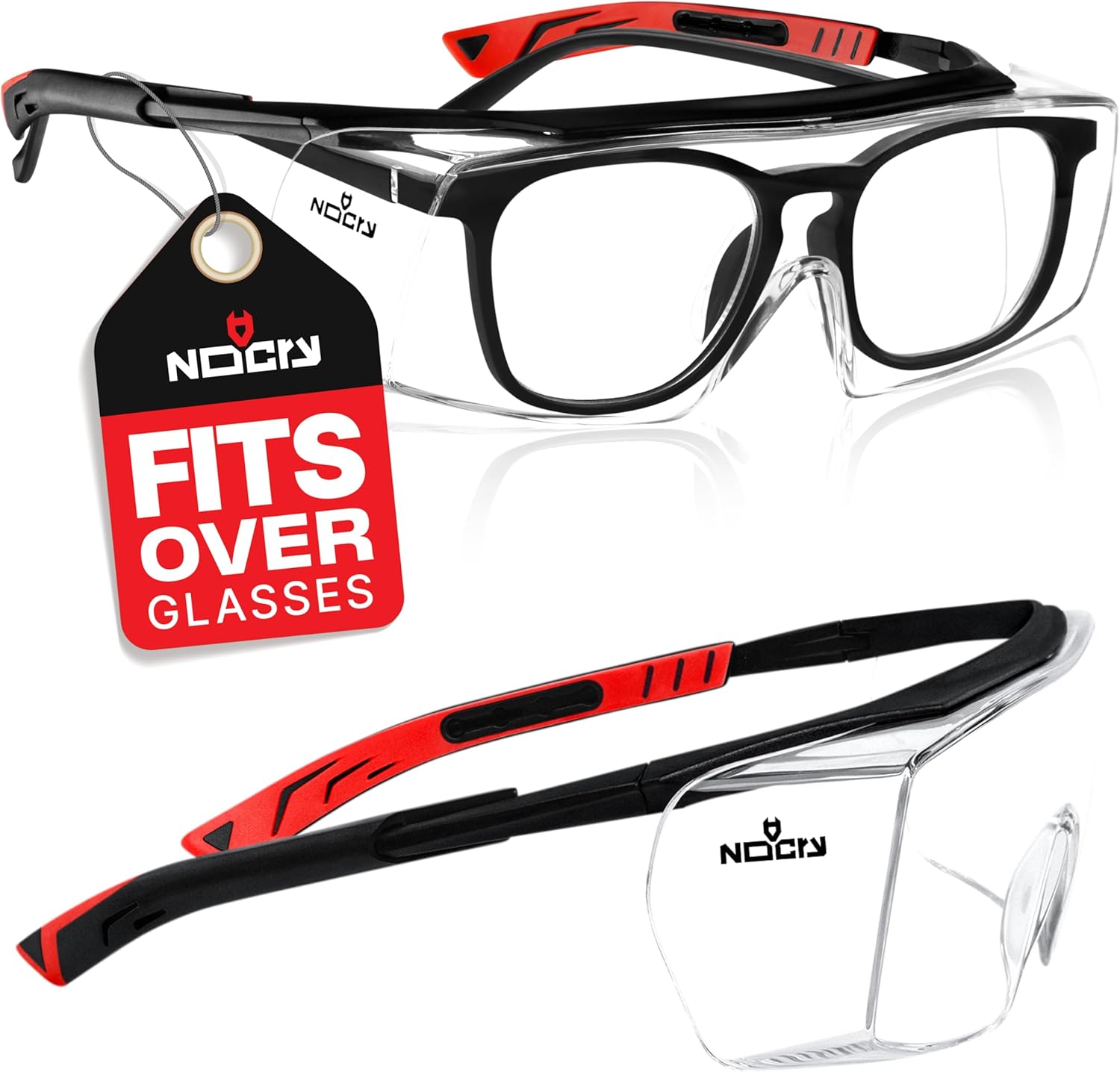 NoCry Over-Glasses Safety Glasses work safety glasses